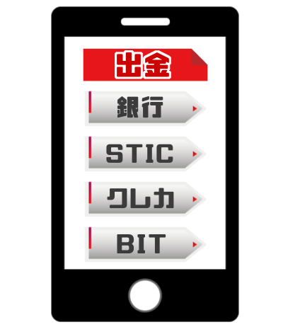 出金方法選択